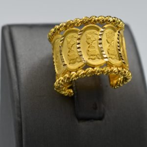 21K Coin Rings